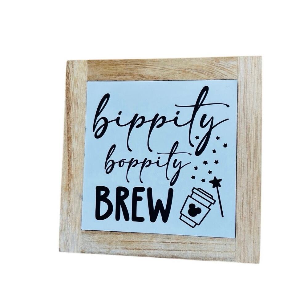 Bibbity Bobbity Brew fairy Godmother Disney themed hotplate coaster